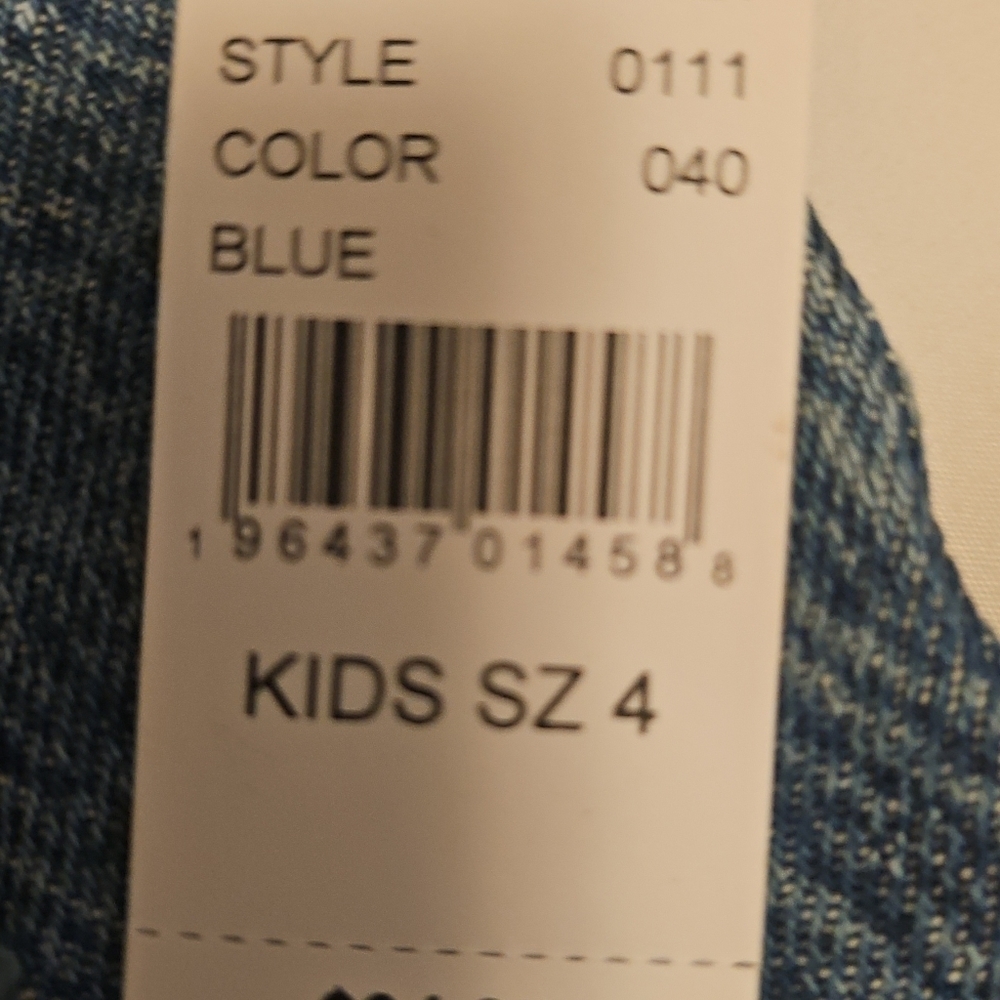 PacSun, kids sz 4 medium blue straight leg, with cinch waist,BRAND NEW WITH TAGS - Picture 4 of 4